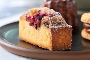 Financiers de frambuesa