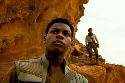 Finn (Jon Boyega), en una escena del film