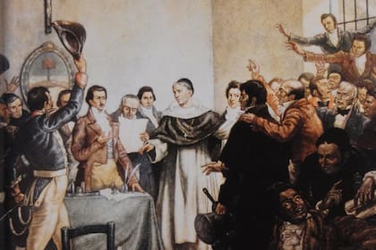 Firma del Acta de Independencia de las Provincias Unidas del Río de la Plata, reunidas en el Congreso de Tucumán (Iamgen: Educ.ar)