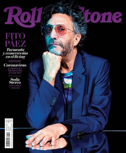 Fito Páez en la tapa de la edición de abril de Rolling Stone