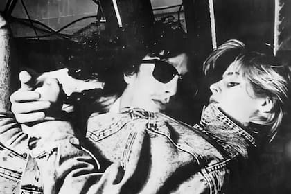 Fito Páez y Fabi Cantilo en los 80, en pleno romance