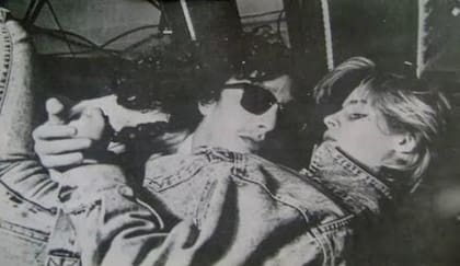 Fito Páez y Fabiana Cantilo cuando eran novios
