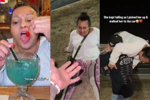 @fknjunior es un reputado usuario de TikTok, con más de 3 millones de seguidores. Ahora comparte la fama con su madre, que luego de una tarde de tragos se hizo famosa en la red. Canva -@fknjunior