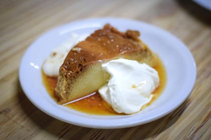 Flan casero.