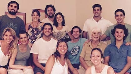Flor Bertotti, en familia