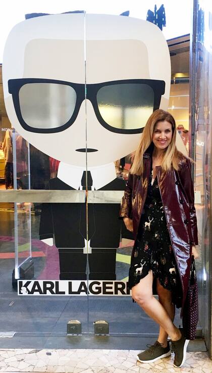 Flor Bibas en la lagerfelizada tienda Excelsior