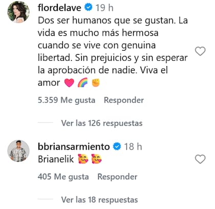 Flor de la V salió al cruce de los haters que critican a Braian Sarmiento y a Danelik