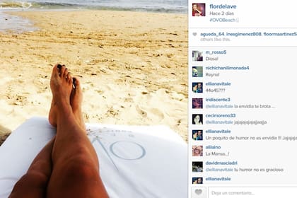 Flor de la V y su familia disfrutaron de unos días a puro sol en la playa