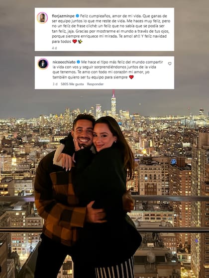 Flor Jazmín Peña le dedicó un amoroso mensaje a Nico Occhiato por su cumpleaños (Foto: Instagram @florjazminpe)