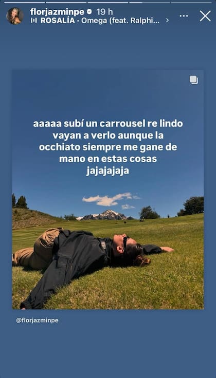 Flor Jazmín Peña también compartió fotos de sus vacaciones en pareja