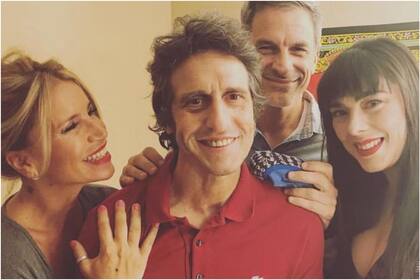 Flor Peña y Julieta Vallina compartieron escenario junto a Diego Peretti y Rafael Ferro (Foto: Instagram @flor_de_p)
