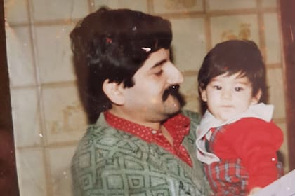 Flor Sosa y su papá