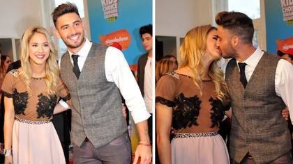 Flor Vigna, a los besos con su novio y compañero de Combate