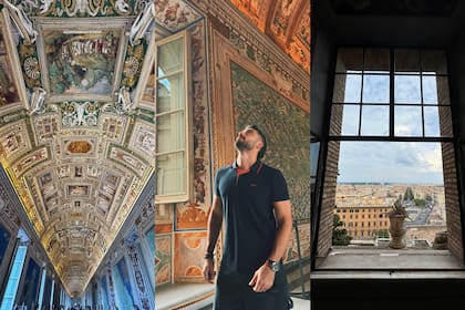 Flor y Nico recorrieron el Vaticano y visitaron la Capilla Sixtina (Foto: Instagram)