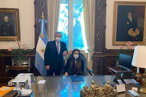 Florencia Aise y Alberto Fernández