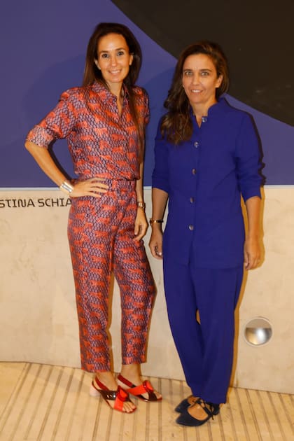 Florencia Binder y Violeta Quesada, secretaria de la Asociación Amigos del Moderno