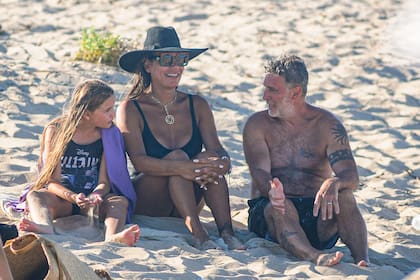 Florencia con su marido Sergio Goycochea e Isabella. "Son lo mejor que me pasó en la vida", confesó.
