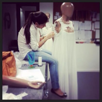 Florencia cuando se dedicaba a la moda