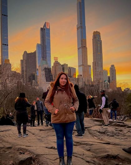 Florencia García vive en Nueva York desde hace casi nueve meses