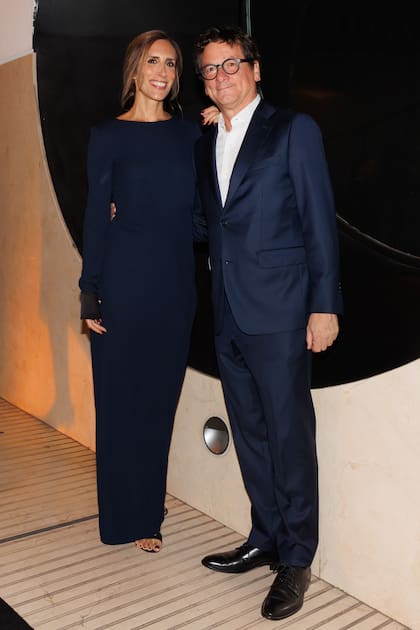 Florencia Perotti, presidente de la Asociación Amigos del Moderno, junto a Gabriel Martino, de BFLinvest