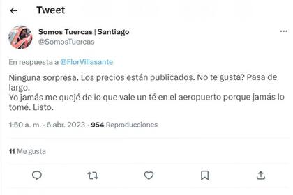 Florencia recibió varios mensajes que le decían que los precios del estacionamiento del Aeroparque estaban anunciados