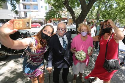 Para la ceremonia se congregaron sus hijos y nietos