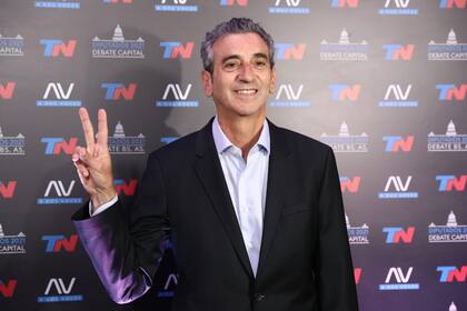 Florencio Randazzo al llegar al debate en TN
