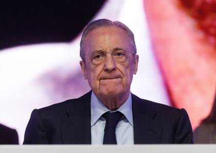 Florentino Pérez, presidente de Real Madrid y siempre crítico de la liga española que dirige Javier Tebas