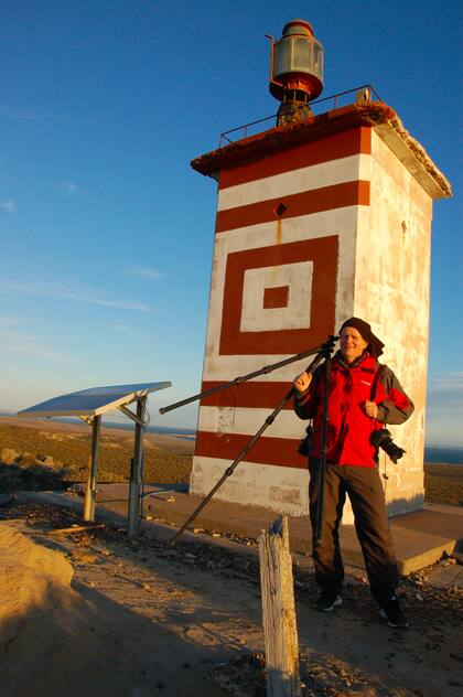 Florian von der Fecht es un apasionado de los faros. Lo Gall lo acompaña en los viajes y comparte su afición por descubrir rincones secretos de la Argentina.