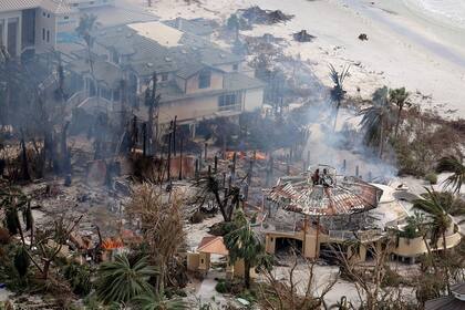 Así quedó Sanibel, la paradisíaca isla al sur de Florida tras el paso del huracán Ian