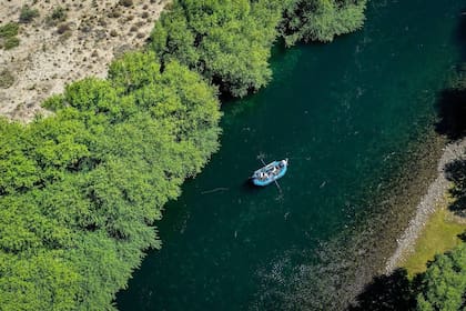 Flotada en el lago Tromen