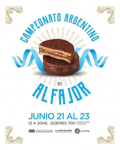 Flyer del Campeonato Argentino del Alfajor. Foto: @campeonatoargentinodelalfajorok