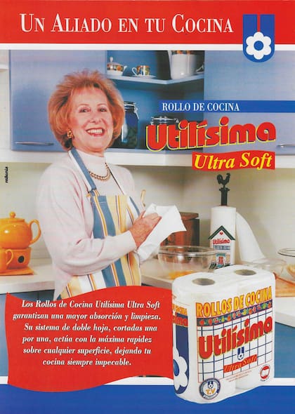 Flyer publicitario del rollo de cocina Utilísima Ultra-Soft