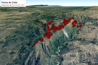 Estiman la probabilidad de un incendio con fotos satelitales
