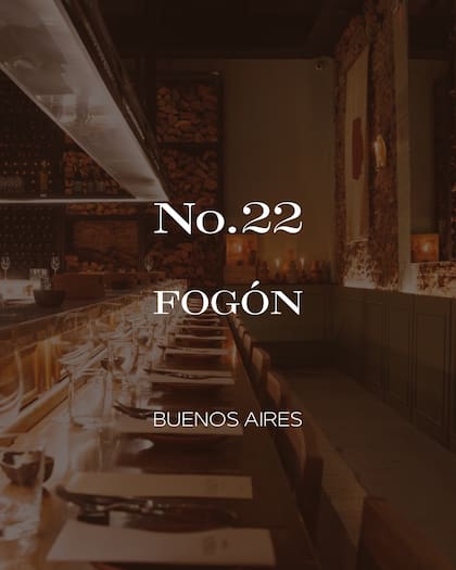 Fogón fue elegido en el puesto 22 de World’s Best Steak Restaurants 2026