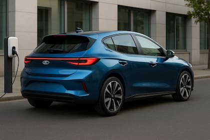 Ford y Renault fabricarán en conjunto un auto eléctrico para el mercado europeo (imagen ilustrativa generada con inteligencia artificial)