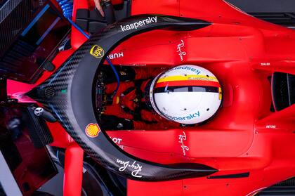 La Ferrari de Sebastian Vettel