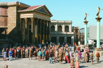 Foro romano: uno de los sets exteriores que se pueden visitar, incluso durante algunos rodajes