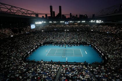 El Rod Laver Arena, escenario central del Abierto de Australia, que extrañará a Djokovic