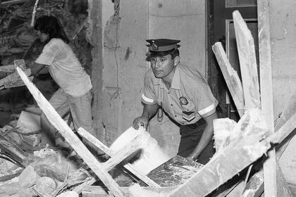 Foto de archivo del ataque a la embajada de Israel en 1992