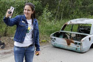 Chernobyl: las fotografías de turistas que generan polémica