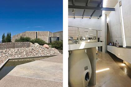 Diseñada por el arquitecto Fernando Raganato, y con espectacular paisajismo de Eduardo Vera (ambos mendocinos), está revestida con piedra del lugar.