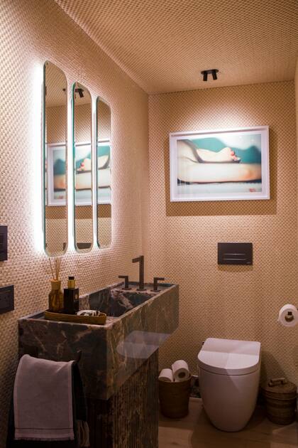 Juego de lavatorio FR207/J2L Lollipop Lever, color Satin Grey Stone (Novum).
Portarrollo FR167/33 Edge, color Satin Grey Stone (Novum). Barral 450 mm FR164/33 Edge, color Satin Grey Stone (Novum).
Inodoro corto Fontana (Ferrum).