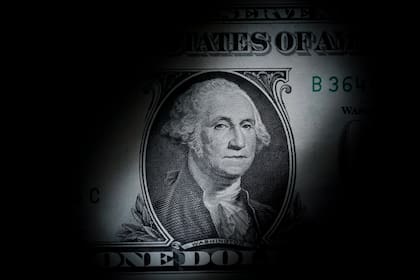Foto de un billete de un dólar