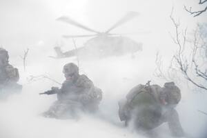 Foto de un ejercicio de las fuerzas danesas en el marco de un entrenamiento de la OTAN