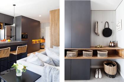 Una tira de luces genera un atractivo efecto