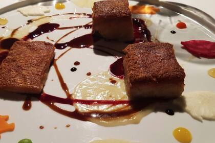 Foto de un plato de Osteria Francescana de Italia