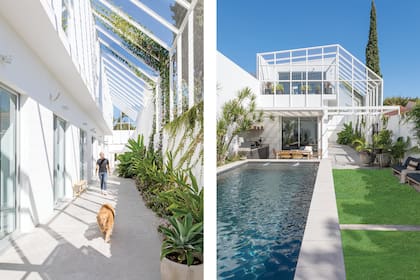 Una casa chorizo que es pura claridad por donde se la mire.