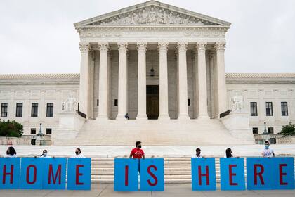 Foto del 2020, manifestación en favor del programa DACA para los 'dreamers'