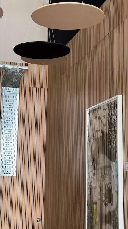 Paneles acústicos (New Concept Co) hacen que el sonido sea perfecto.